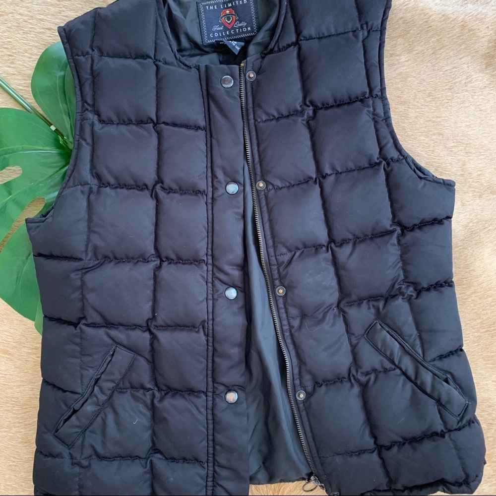 Black Puffer Vest from The Limited